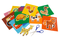 Taller de corte - 50 patrones para aprender a recortar  - Kits educativos: el placer de aprender a través de la manipulación. - 10doigts.fr