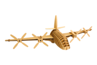 Cardboard Airplane Trophy to Assemble - 1 - Cardboard Decorations - 10doigts.com - Cardboard Decorations - 10doigts.fr