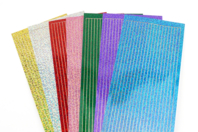 Holographic Adhesive Strips - 133 pcs - 1 - Colored Adhesives and Masking Tape - 10doigts.com - Sticker rhinestones - 10doigts.fr