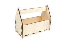 Caja organizadora de herramientas de madera sin tratar - Cajas de madera - 10doigts.fr