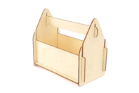 Caja de herramientas de madera sin tratar - Cajas de madera - 10doigts.fr