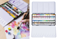 caja de acuarelas 48 pastillas - Pintura acuarela - 10doigts.fr