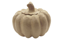 Paper Mache Pumpkin Box - 14 cm - 1 - Halloween Decoration Stands - 10doigts.com - Halloween Decoration Stands - 10doigts.fr