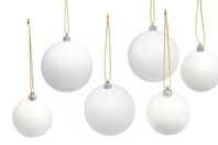 White Plastic Christmas Baubles - Choose Your Size - 1 - DIY Christmas Ornaments - 10doigts.com - DIY Christmas Ornaments - 10doigts.fr