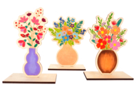 Wooden Flower Bouquets - 3 Pieces - 1 - Home Decor - 10doigts.com - Home Decor - 10doigts.fr