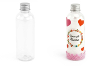 Bouteille plastique bouchon metal - Transparent Plastic - 10doigts.fr