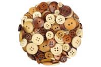 Rodajas de madera natural barnizadas - Botones - 10doigts.fr