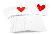 Heart Cards with Hidden Message + Envelopes - 6 Cards - 1 - Mother's Day Cards - 10doigts.com - Mother's Day Cards - 10doigts.fr