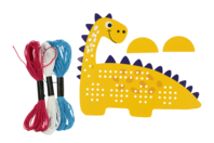 Weaving Dinosaur Card - 1 - Sewing Kits - 10doigts.com - Sewing Kits - 10doigts.fr