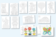 Tarjetas para decorar con copos de maíz - Copos de maíz - 10doigts.fr