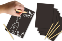 Scratch Cards with White Background - 5 Cards - 0 - Scratch and Punch Cards - 10doigts.com - Scratch and Punch Cards - 10doigts.fr