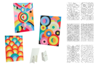 Abstract Sand Picture Boards - 6 Pieces - 1 - Colored Sand - 10doigts.com - Colored Sand - 10doigts.fr