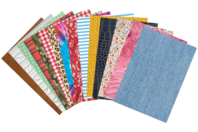 Cartas textiles - Papel formato A4 - 10doigts.fr