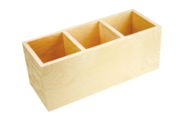 Wooden Box with 3 Compartments - 1 - Wooden Boxes - 10doigts.com - Wooden Boxes - 10doigts.fr