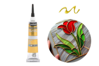 Cerne relief 20 ml - Oro dorado - Pintura vidrio y loza - 10doigts.fr