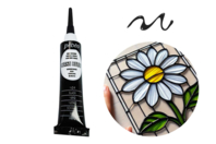 Cerne relief 20ml - Negro - Pintura vidrio y loza - 10doigts.fr