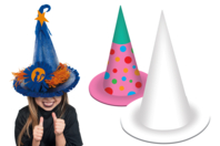 Chapeau de sorcière - Crowns and Hats for Carnival: Creative Activities for Children - 10doigts.fr