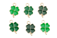 Metal Clover Charms - 6 Pieces - 1 - Pandora Beads - Jewelry Trends - 10doigts.com - Pandora Beads - Jewelry Trends - 10doigts.fr