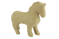 caballo de papel maché - Animales de cartón - 10doigts.fr