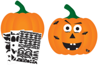 Large Pumpkins + Stickers - 10 Pieces - 1 - Halloween Craft Kits - 10doigts.com - Halloween Craft Kits - 10doigts.fr