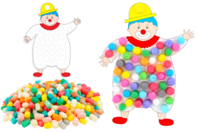 payaso playmais - Copos de maíz - 10doigts.fr