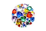 Strass corazones multicolores - Strass - 10doigts.fr