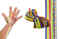 String Game - 6 Mixed Color Strings - 1 - Playground Games: Activity Ideas for the Schoolyard - 10doigts.com - Playground Games: Activity Ideas for the Schoolyard - 10doigts.fr