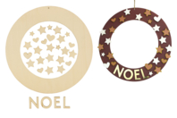 Wooden Christmas Wreath + Accessories - 1 - Christmas Wreaths - 10doigts.com - Christmas Wreaths - 10doigts.fr