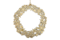 Corona de madera calada 35 cm - Decoraciones de Navidad de madera - 10doigts.fr