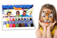 lápices de maquillaje Jovi para niños carnaval fiestas - Maquillaje creativo para niños - 10doigts.fr