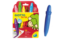 Giotto Be-Bé Wax Crayons - 10 Pieces - 1 - Wax Crayons - 10doigts.com - Wax Crayons - 10doigts.fr