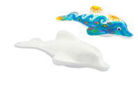 Styrofoam Dolphin 17 x 6 cm - 1 - Styrofoam Animals - 10doigts.com - Styrofoam Animals - 10doigts.fr