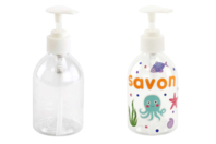 Plastic Soap Dispenser - 1 - Transparent Plastic - 10doigts.com - Transparent Plastic - 10doigts.fr