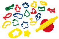 Cookie Cutters - 16 Shapes + 1 Roller - 1 - Creative Cookie Cutters for Kids - 10doigts.com - Creative Cookie Cutters for Kids - 10doigts.fr