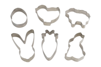 Metal Cookie Cutters "Easter" - 6 pcs - 1 - Creative Cookie Cutters for Kids - 10doigts.com - Creative Cookie Cutters for Kids - 10doigts.fr