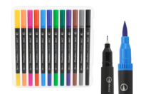 Dual Tip Markers - 12 Pieces - 1 - Fine Tip Markers - 10doigts.com - Fine Tip Markers - 10doigts.fr