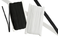 Flat Elastic Thread in White or Black - 50 m - 1 - Elastic Thread - 10doigts.com - Elastic Thread - 10doigts.fr