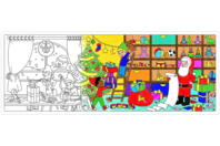 Mural  Gigante de Navidad - Formas y dibujos para colorear - 10doigts.fr