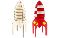 cohete de madera para montar - Maquetas en madera - 10doigts.fr