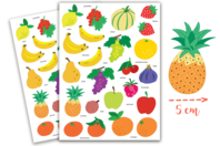 Fruit Stickers - 46 pcs - 1 - Flower, Fruit, and Vegetable Stickers - 10doigts.com - Flower, Fruit, and Vegetable Stickers - 10doigts.fr
