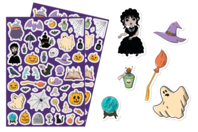 Gomets Halloween Bruja y magia - Gomets Halloween - 10doigts.fr