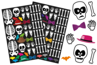 Skeleton Stickers - 1 - Halloween Stickers - 10doigts.com - Halloween Stickers - 10doigts.fr