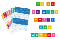 Uppercase and Lowercase Letter Stickers - 4480 pcs - 1 - Alphabet Stickers, Messages - 10doigts.com - Alphabet Stickers, Messages - 10doigts.fr
