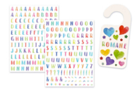 Watercolor Letter Stickers (2 Sheets) - 1 - Alphabet Stickers, Messages - 10doigts.com - Alphabet Stickers, Messages - 10doigts.fr