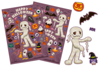 Gomets momias Halloween x 171 pcs - Gomets Halloween - 10doigts.fr