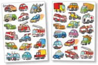 Gomets coches y camiones - Gomets Transportes y Oficios - 10doigts.fr