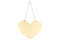 Wooden Heart Plaques to Hang - 6 Pieces - 1 - Door Sign - 10doigts.com - Door Sign - 10doigts.fr