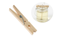 Grandes pinzas de madera - 12 unidads - Mechas y Accesorios para Velas - 10doigts.fr