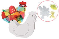 Kit cestas de pollos para decorar - 6 pcs - Kits creativos de Pascua - 10doigts.fr