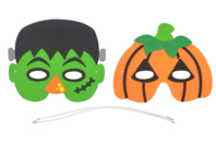 Halloween Masks Kit: Pumpkin and Monster - 1 - Halloween Craft Kits - 10doigts.com - Halloween Craft Kits - 10doigts.fr